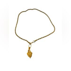 Gucci  bag charm with metal necklace
